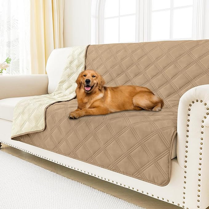 Smiry Waterproof Dog Bed Cover Blanket 68x82, Soft Reversible Pet Blanket by Smiry