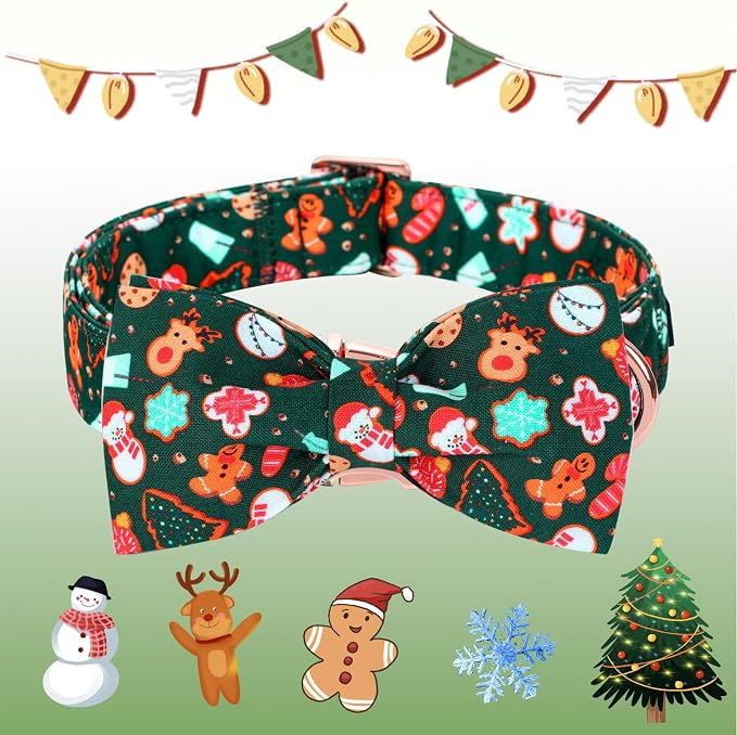 Christmas Dog Collar, Cute Winter Holiday Collars - Image 3