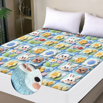 Waterproof Mattress Protector Full, Fitted Sheet Style Breathable Mattress Cover by OHANO