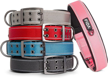 Fida Heavy Duty Dog Collar 1.5” Width, Ultra Soft Neoprene Padded, Adjustable - Image 8