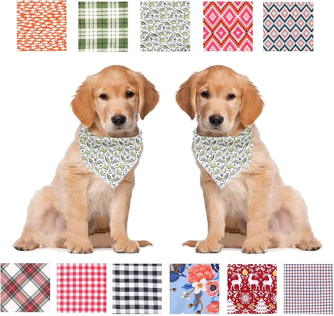 ARING PET Dinosaur Dog Bandanas, Summer Kerchief Triangle Bibs Scarf - Image 7