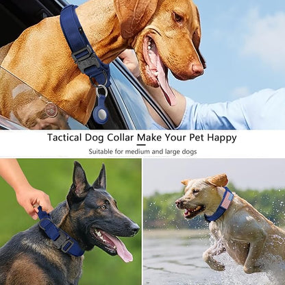 DAGANXI Tactical Dog Collar, Adjustable Military Training Nylon Dog Collar - Image 5