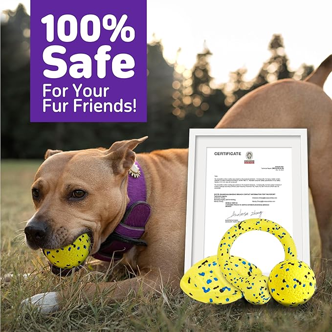 Dog Balls, Chewers Durable Teething Molar Tug Dog Toys, Interactive Fetch Balls - Image 8