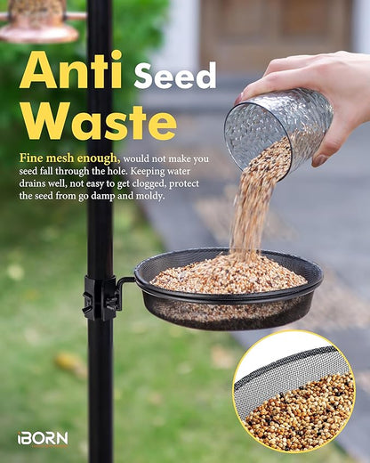 iBorn Bird Feeders Station Mesh Tray and Ring - Image 4
