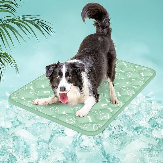 Rywell Dog Cooling Mat 2.0, Nature Green, Long-Lasting Cool by Rywell