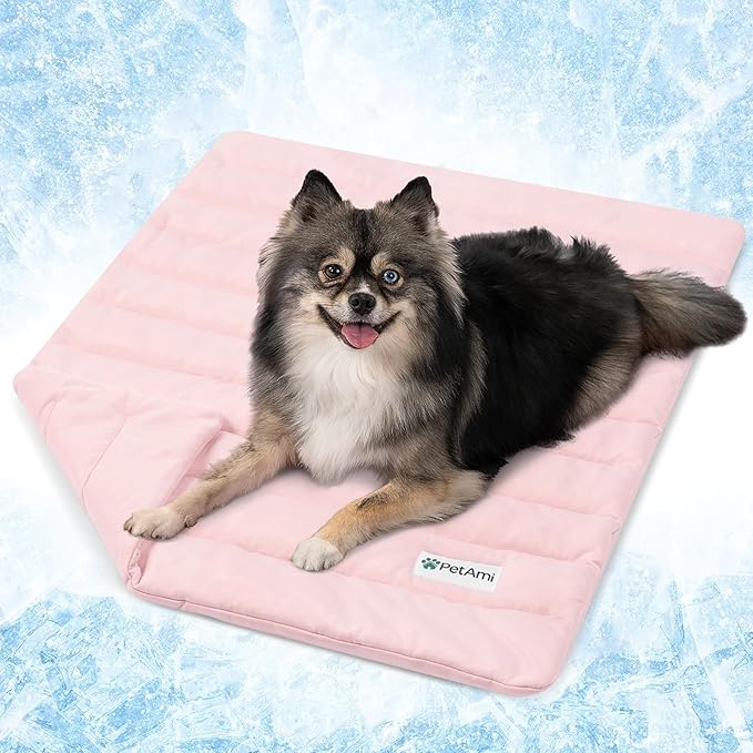 PetAmi Cooling Mat for Dog, Premium Pet Cooling Blanket for Crate Kennel by PetAmi