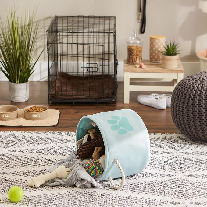 Bone Dry Pet Storage Collection Collapsible Bin, Small Round - Image 2