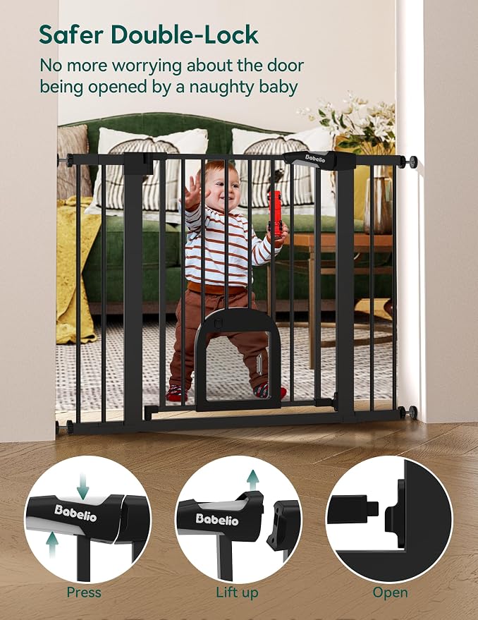 Babelio 36" Tall Upgraded Baby Gate - Image 4