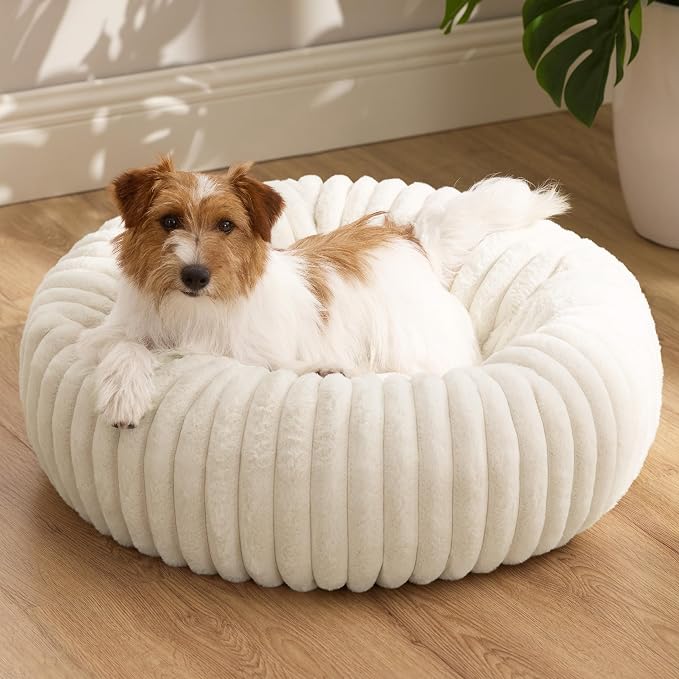 Bedsure ComfyFleece™ Donut Small Dog Bed by BEDSURE