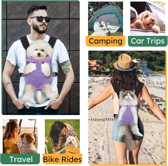 Pet Carrier Backpack, Hands-Free Adjustable Dog Front Carrier Legs Out & - Image 4