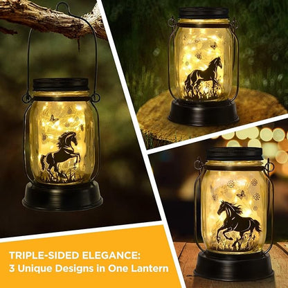 kyoryuger Horse Gifts for Women/Men Horse Lovers Solar Lantern Mom Birthday - Image 2