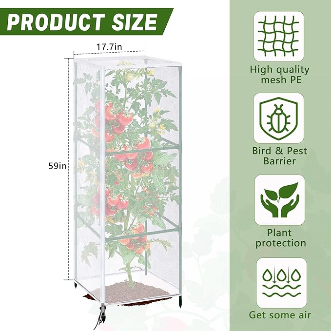 3 Pcs Garden Bird Netting Plant Cover - Image 2