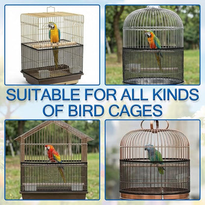 Large Bird Cage Cover, Breathable Nylon Mesh Seed Catcher - Image 6
