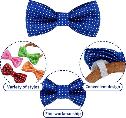 PET SHOW 8 Colors Dot Small Dogs Collar Embellishment Attachment Bow Ties - Image 3