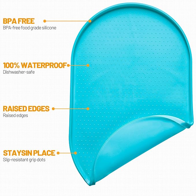 Hubulk 100% Waterproof Silicone Pet Feeding Mat - Image 2
