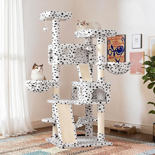 SHA CERLIN 65in Larger Cat Tree Tower Condo by SHACERLIN