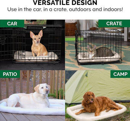 FurHaven Dog Bed for Small Dogs & Cats, Bolster Crate Pad - Image 12