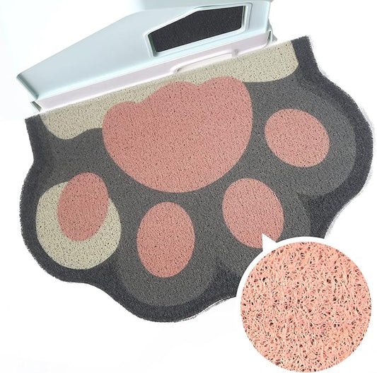 Cute Cat Litter Mat 24”x16”, Litter Box Mat, Litter Trapping Mat, Soft on Kitty by Rarenut