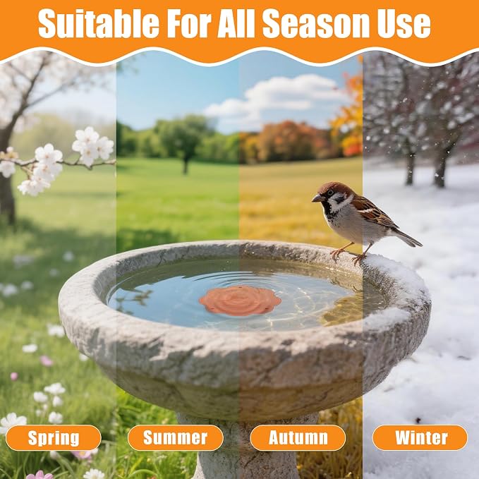 2P 4inches Bird Bath Purification Disk, 99.99% Pure Copper Bird Bath Disc Safe - Image 7