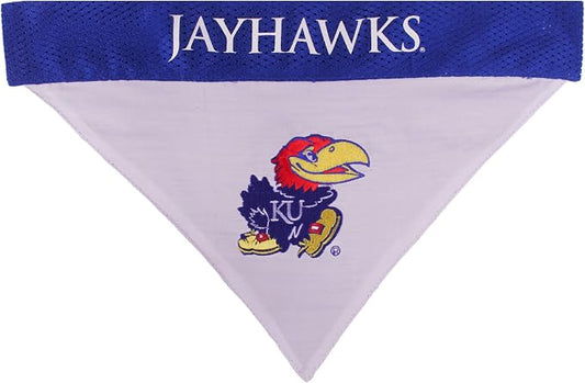 Pets First Collegiate Pet Accessories, Reversible Bandana, Kansas Jayhawks - Image 2