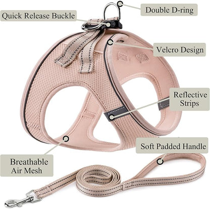 Dog Harness with Leash Set, No Pull Adjustable Reflective Step-in Puppy Pet - Image 2