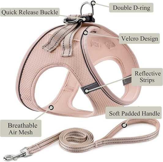 Dog Harness with Leash Set, No Pull Adjustable Reflective Step-in Puppy Pet - Image 2
