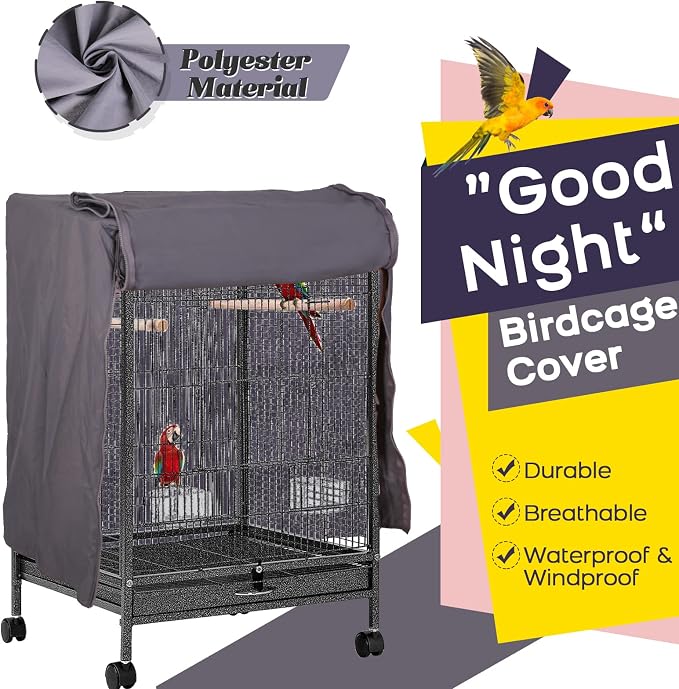 QBLEEV Birdcage Cover, Breathable Night Cover - Image 2