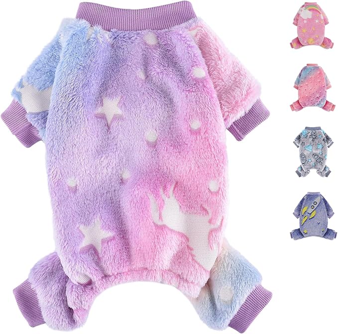 Small Dog Pajamas Pjs Sweater Cute Extra Small Dog Clothes, 4 Legs Puppy by Unknown