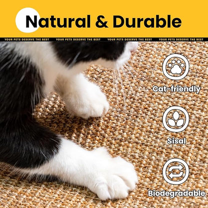 Cat Scratcher Mat, Sisal Cat Scratch Pad Rug, Wall Scratchers - Image 5