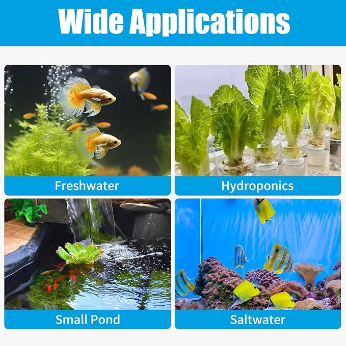 AQUANEAT Aquarium Air Pump for 20-210 Gallon Tank, Fish Air Bubbler, Hydroponic - Image 6
