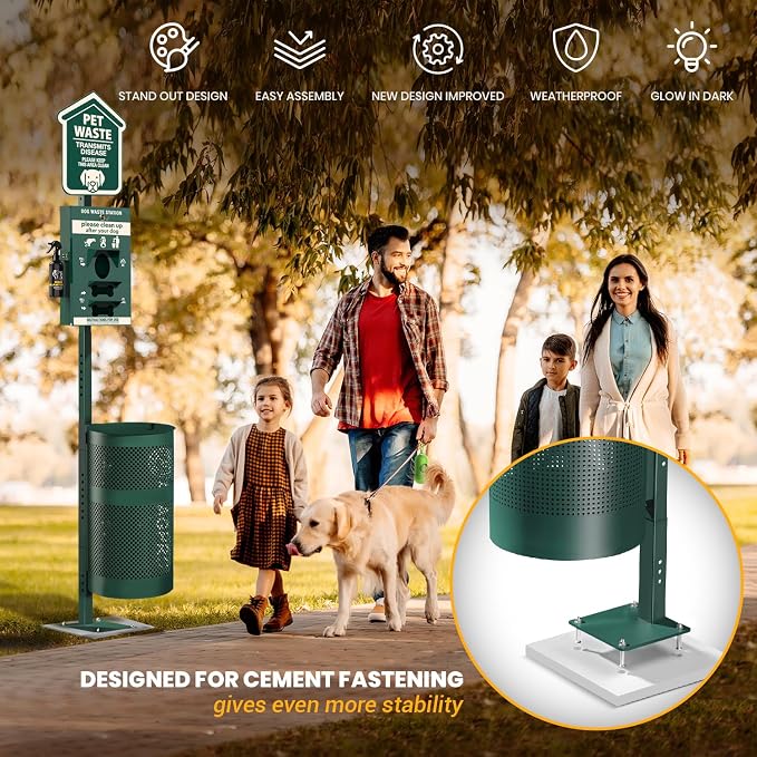 ALAGPRO® Pet Waste Station Outdoor Dog Waste Station - Image 2