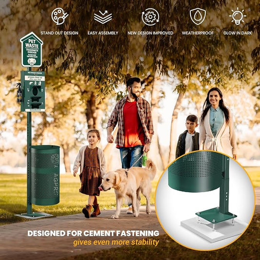 ALAGPRO® Pet Waste Station Outdoor Dog Waste Station - Image 2