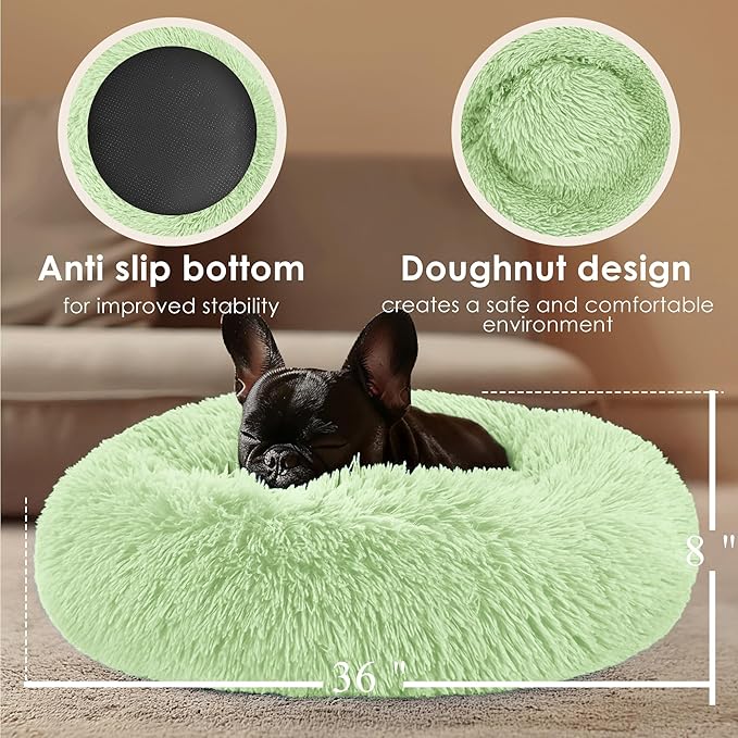 Extra Large Dog Beds, 36 Inch Human Dog Anxiety Relief Comfort Bed, - Image 3