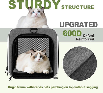 Cat Carrier 18x11x11 Top Load Soft Pet Travel Bag Over 15 lbs, Collapsible - Image 4