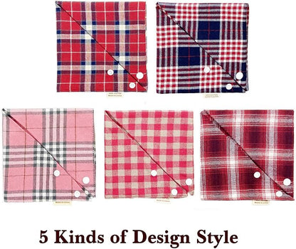 Savier 5PCS Dog Bandanas with Button - Image 5