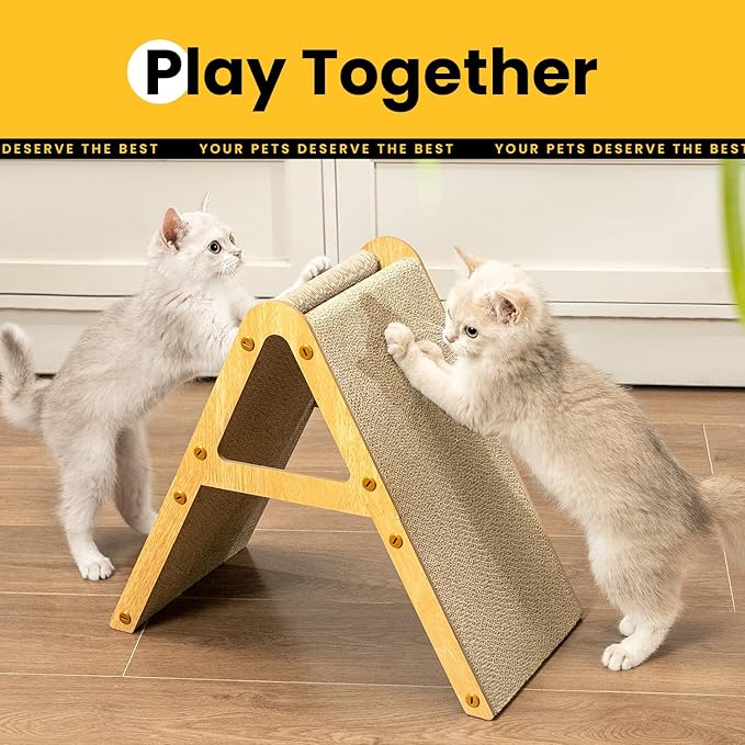 A-Frame Cat Scratcher Vertical & Horizontal Scratching pad - Image 3