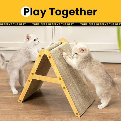 A-Frame Cat Scratcher Vertical & Horizontal Scratching pad - Image 3