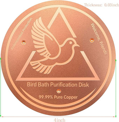 Bird Bath Purification Disk, 99.99% Copper Disc - Image 3