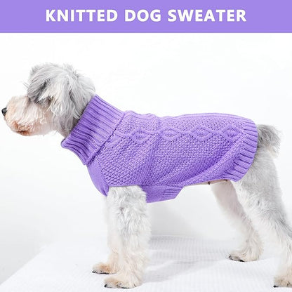 Dog Sweaters for Small Dogs Fall Winter Puppy Sweater Warm Dog Clothes for - Image 7