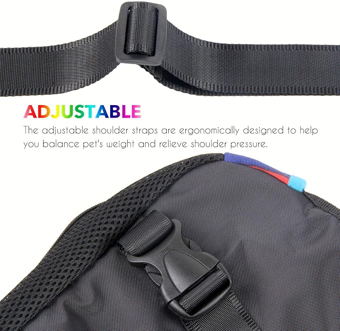Dog Carrier Legs Out Front Pet Carrier Backpack Adjustable Puppy Cat Small Bag - Image 3