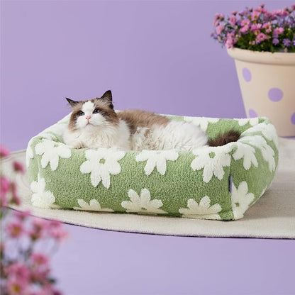 LE SURE Cute Dog Bed for Small Dogs & Cats- Washable Puppy Beds, Cozy Rectangle - Image 4