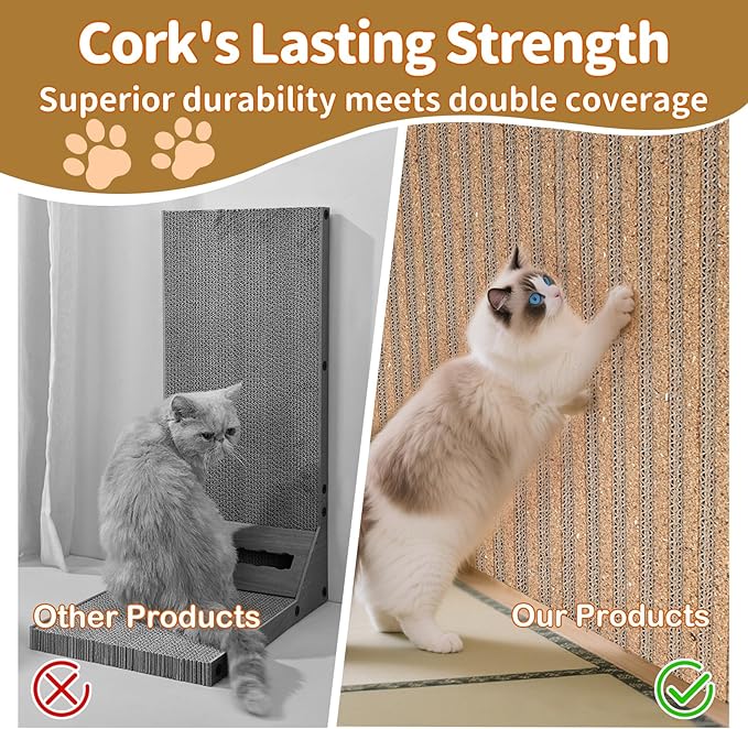 Natural Cork cat Scratch pad for Cats-cat Scratching Posts-cat scratchers for - Image 7