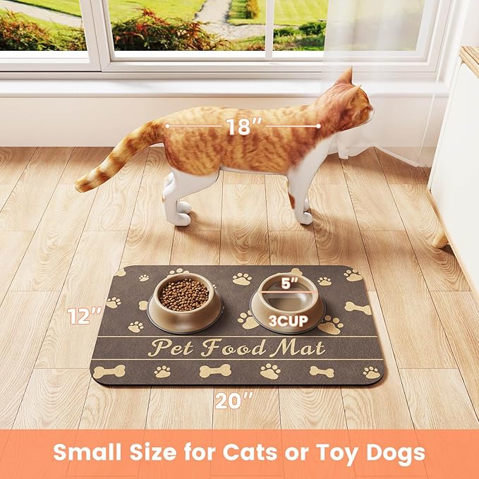 Pet Feeding Mat-Absorbent Pet Placemat - Image 7
