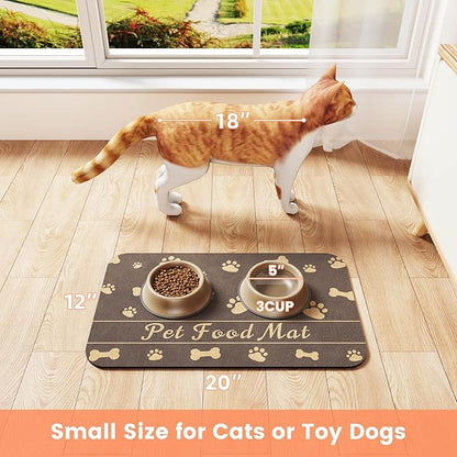 Pet Feeding Mat-Absorbent Pet Placemat - Image 7