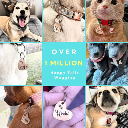 Ultra Joys Dog ID Tag, Custom Dog Tag Personalized Cat Tag, Pet ID Tag - Image 4
