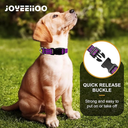 Martingale Dog Collar, Adjustable Nylon Reflective Collar - Image 4