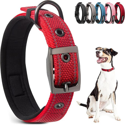 PetiFine Dog Collars for Medium Dogs, Neoprene Padded and Adjustable, by PetiFine