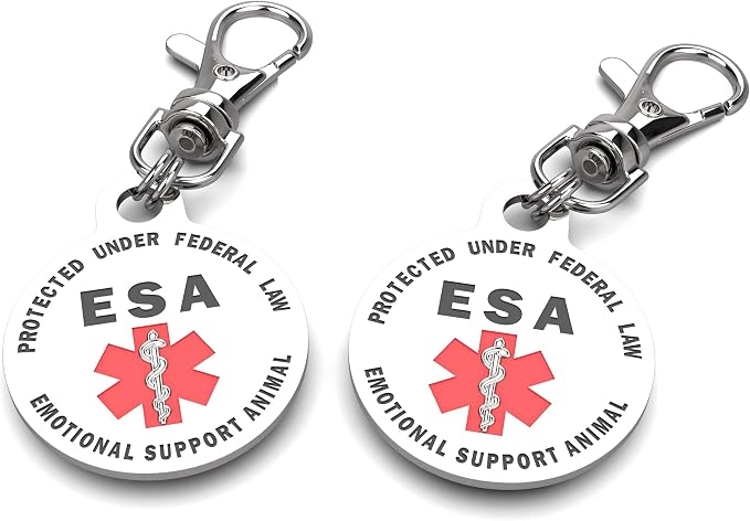 ESA tag Emotional support animal tag emotional support animals ID emotional - Image 3