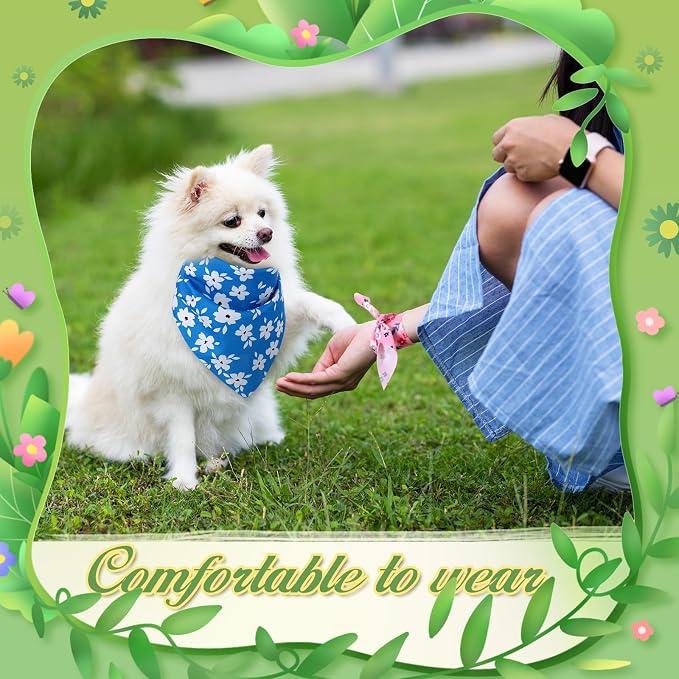 Weewooday 50 Pcs Spring Dog Bandanas Bulk - Image 7