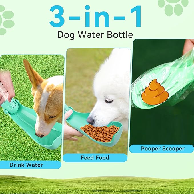 UPSKY Portable Dog Water Bottle, 3-in-1 Foldable Dog Water Dispenser - Image 4